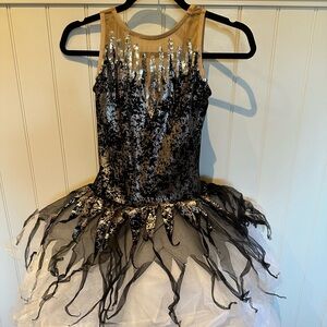 ALGY Silver, Black & White Dance Dress